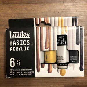 Liquitex Basics 6 Piece Acrylic Multicolor Paint Set for Artists & Crafts